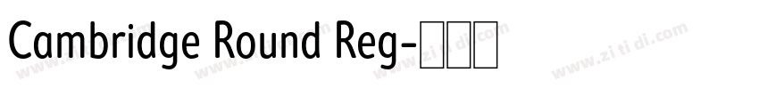 Cambridge Round Reg字体转换